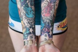 Tattoo karján a férfiak és a nők értékét, vázlatok, ötletek