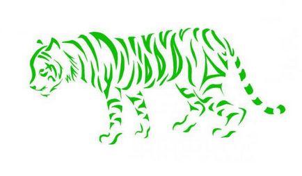 Tetoválás tigris (vigyor) értéket
