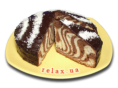 Zebra torta - a recept egy fotó