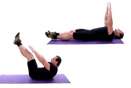 Workout (helyesen swing sajtó) Ab edzés