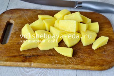 Hús pörkölt burgonya multivarka, magic (párolt) Sült burgonya hússal multivarka, magic