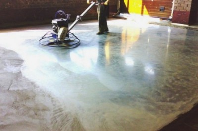 Telepítés A beton padlók - sorrendben a munka