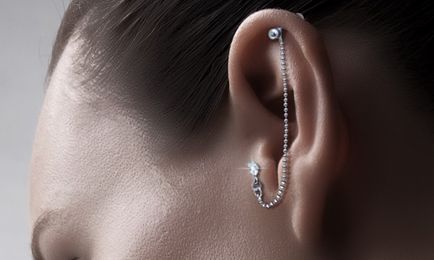 Típusú piercing fülek