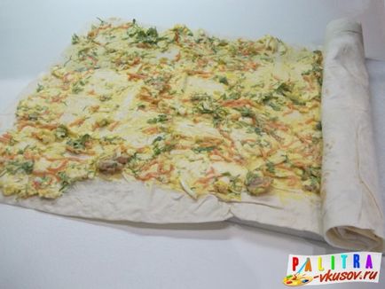 Előétel pita csirke (fotó-recept)