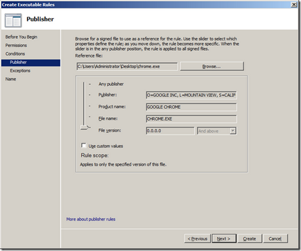 AppLocker a Windows 7 (Computer Configuration & gt; házirendje & gt; Windows) AppLocker a Windows 7