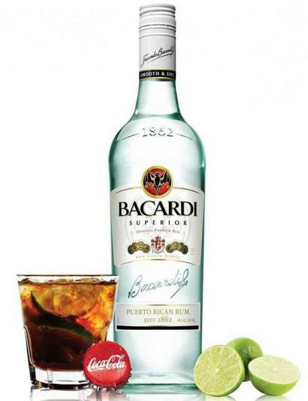 Fehér rum Bacardi Superior