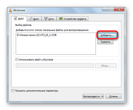 Megnyitja a vob fájlokat (Media Player Classic) A nyitott vob fájlokat