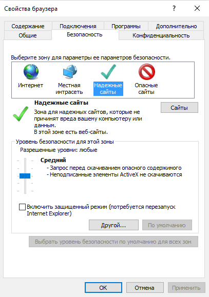 Hogyan adjunk megbízható helyek Internet Explorer (Intéző) Hogyan adjunk megbízható helyek internet explorer