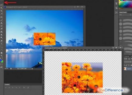 Hogyan szél a rétegeket a Photoshop (réteg) Hogyan szél a rétegeket a Photoshop