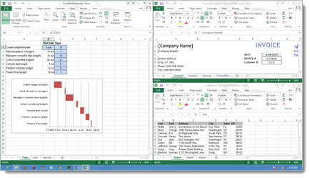 Hogyan kell megnyitni excel 2013 fájlok egymás mellett a különböző windows