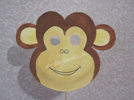 A Monkey Mask papír saját kezűleg - lépésről lépésre fotókkal