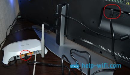 TV Philips csatlakozni az internetre a hálózati kábelt (LAN), egy router