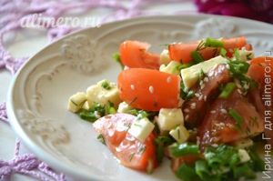 Paradicsom és a sajt (egyszerű recept) Paradicsom és a sajt