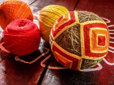 Temari golyó a szakember saját kezűleg (Temari kezével) Temari golyó a szakember saját kezűleg