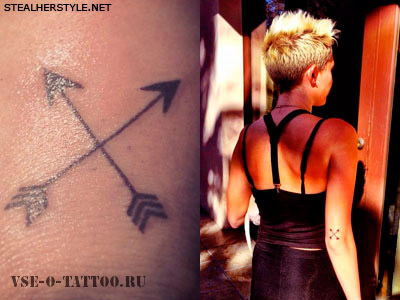 18 Tatuirovok Mayli Sayrus (Cyrus) 18 Mayli Sayrus tetoválás
