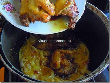 Bigus (Bigos) fényképes csirke, ízletes főzni maguknak (csirke) Bigus (Bigos) fényképes csirke, ízletes szakács magát