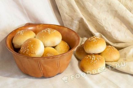 Zsemle hamburgerek számára (mint a McDonalds és a legjobb) lépésről lépésre fotoretsept (hamburger) Zsemle hamburgerek számára (mint a McDonalds és a legjobb) lépésről lépésre fotoretsept