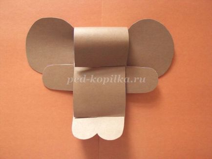 Cheburashka papír saját kezével gyerekeknek