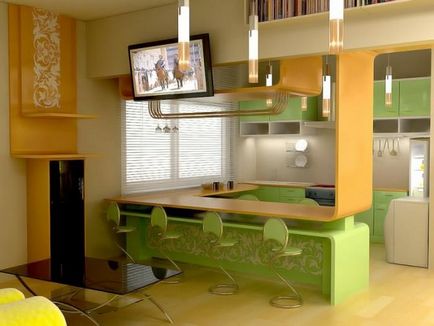 konyha tervezési projekt (60 fotó) valósul meg, kész, ingyenes videó utasítás - hogyan (Kitchen belső kombinált) konyha tervezési projekt (60 fotó) valósul meg, kész, ingyenes videó utasítás - hogyan