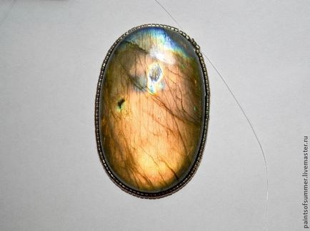 Bilaterális twining caboson - Fair Masters - kézzel készített, kézzel készített (Twining kabosonnal) Kétoldalú twining cabochon - Fair Masters - kézzel készített, kézzel készített
