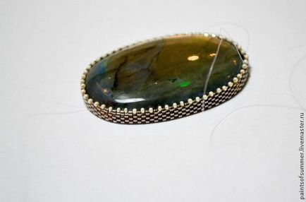 Bilaterális twining caboson - Fair Masters - kézzel készített, kézzel készített (monofil) Kétoldalú twining cabochon - Fair Masters - kézzel készített, kézzel készített