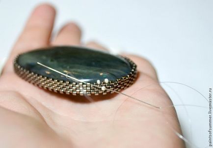 Kétoldalú twining cabochon - Fair Masters - kézzel készített, kézzel készített (mozaik sző do) Kétoldalú twining cabochon - Fair Masters - kézzel készített, kézzel készített