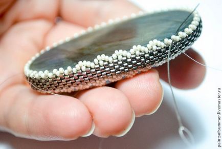 Bilaterális twining caboson - Fair Masters - kézzel készített, kézzel készített (cabochon) Kétoldalú twining cabochon - Fair Masters - kézzel készített, kézzel készített