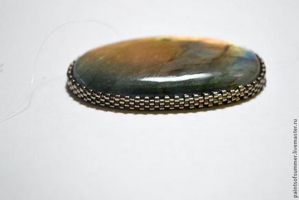 Bilaterális twining caboson - Fair Masters - kézzel készített, kézzel készített (méret menjen át a tű) Kétoldalú twining cabochon - Fair Masters - kézzel készített, kézzel készített