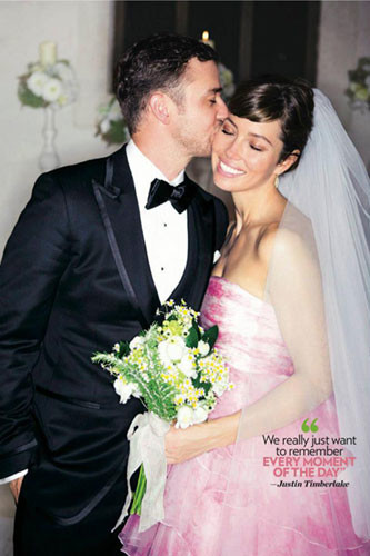 Exkluzív képek a esküvője Timberlake és verte