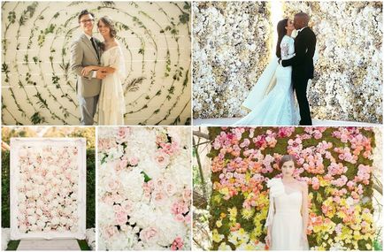 Photo fal egy esküvő - ötletek, kellékek, lépésről lépésre mester osztály képek és videó