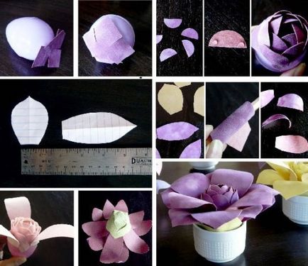 Művirág saját kezűleg, hogyan lehet virágot papír
