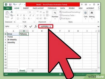 Hogyan változtassuk meg a kapitalizációja excel (regiszter) Hogyan változtassuk meg a kis- és nagybetűket excel