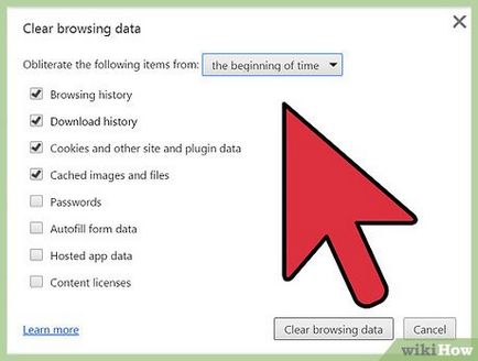 Hogyan lehet törölni a történelem Chrome böngésző (króm) Hogyan lehet törölni a történelem Chrome böngésző