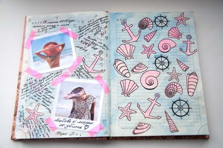 Hogyan készítsünk egy személyes napló saját kezűleg a lányok belül és kívül (fotók video)