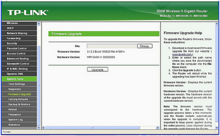 Hogyan villog a router TP-Link lépésről lépésre képekben (router) Hogyan villog a router TP-Link lépésről lépésre képekben