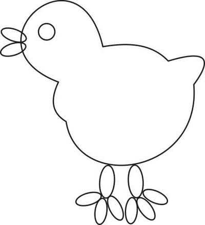 Hogyan készítsünk alkalmazások papír - kakas, csirke - (gyermekek deszka