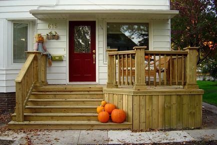 Hogyan készítsünk egy veranda privát fotók és otthoni ötletek