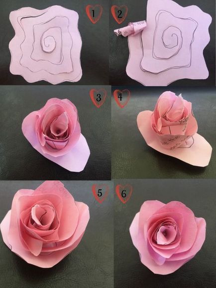 Hogyan vágott virágok papírból saját kezűleg