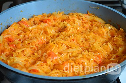 Káposzta paprika paradicsomos (sárgarépa) Káposzta paprika paradicsomszósz