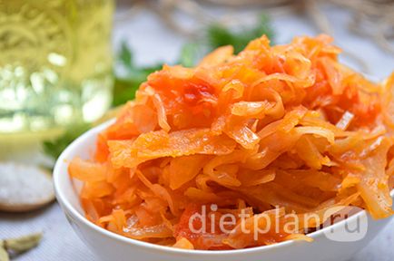 Káposzta paprika paradicsomszósz (diétás receptek) Káposzta paprika paradicsomszósz