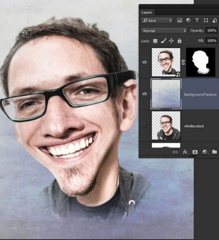 A rajzfilm photoshop (tegyük egy külön réteg) Karikatúra photoshop