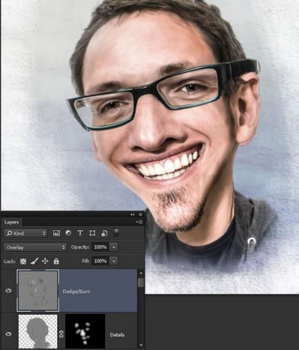 A rajzfilm photoshop (tegyük egy külön réteg) Karikatúra photoshop
