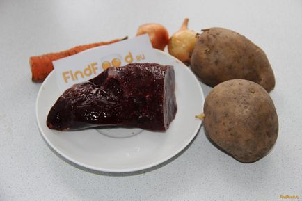 Burgonya párolt máj recept fényképpel (párolt) Burgonya párolt máj recept egy fotó
