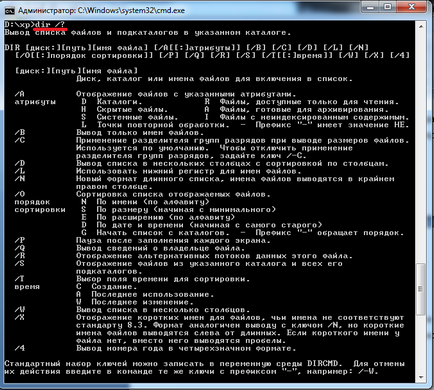 Parancssor funkciók segítségével windows (használat) Command Prompt Windows-szolgáltatások használatát