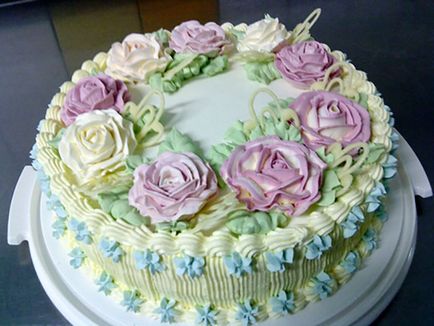 Torta díszítő - krasotakrem finom tortát díszítő - finom szépség