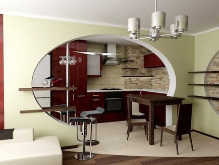 Kitchen Design Studio és belső fotó példák (a belső a stúdió konyha) Kitchen Design Studio és belső képek példák