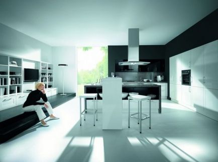 Kitchen Design Studio és belső fotó példák (a belső a stúdió konyha) Kitchen Design Studio és belső képek példák