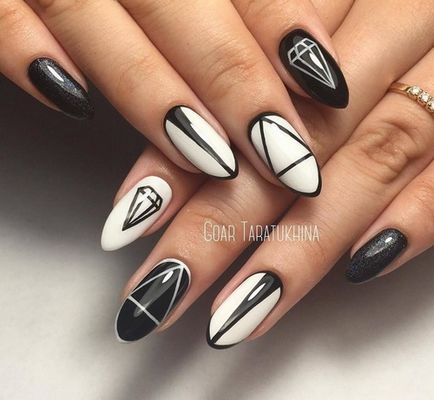 Fashion Nails mintás 2017-2018 - fotó gondolatok, szép manikűr egy minta a rövid és hosszú