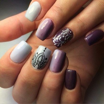 Fashion Nails mintás 2017-2018 - fotó gondolatok, szép manikűr egy minta a rövid és hosszú