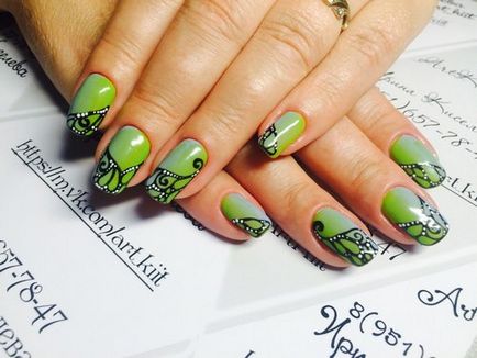 Fashion Nails mintás 2017-2018 - fotó gondolatok, szép manikűr egy minta a rövid és hosszú